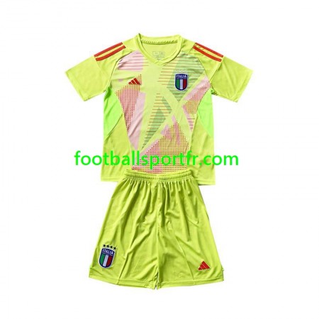 Tenue Italie Gardien Enfant Domicile UEFA Euro 2024 Maillot de Foot